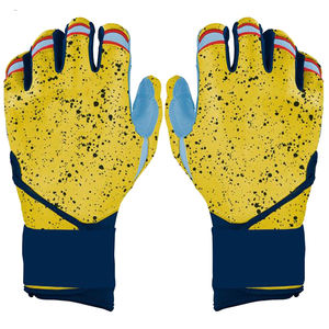 Gants de frappe de baseball pour gaucher en cuir de chèvre souple personnalisés, antidérapants, professionnels, pour hommes adultes, prix de gros - Product Image 1