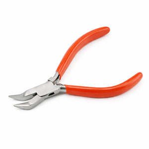 MANAN INSTRUMENTS Alicates de punta curva de 5.7 pulgadas (145 mm) de acero inoxidable de precisión para doblar alambre, manualidades DIY de alta calidad - Product Image 1