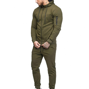 Manufacturer Customize logo Plain Color Sweat Suits Tracksuits Blank Men Sweatsuit <b>Jogger</b> Sets - Product Image 3