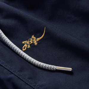 กางเกงว่ายน้ำชาย สีกรมท่า เอวยางยืด มีเชือกผูก เหมาะสำหรับชายหาด สระว่ายน้ำ ฤดูร้อน - Product Image 5