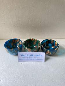 HOT SELLING EPOXY RESIN WITH WOOD INLAY DECORATIVE BOWLS for RESTAURANT and HOME <b>KITCHEN</b> BOWLS FACTORY FROM INDIAN WHOLESALE - Product Image 3