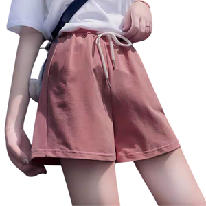 OEM Customize Design logo New Version Korean Sports <b>Shorts</b> <b>Women's</b> High Waist Loose Slim Wide Leg Pants Solid Color Casual Pants - Product Image 1