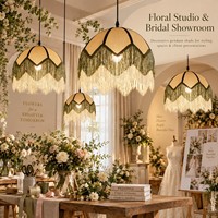 Luminaire suspendu en tissu personnalisé pour hôtels, restaurants et projets d'aménagement intérieur