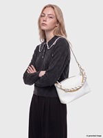 Produsen Tas Selempang Hobo Wanita Bahan PU dengan Ritsleting, Tali Rantai, Logo Kustom, OEM ODM Private Label