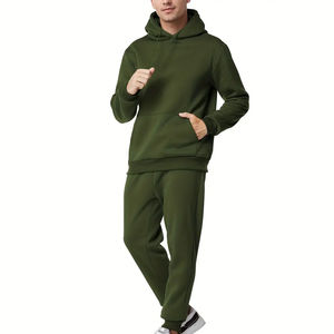 Precio al por mayor, pantalones de chándal personalizados y Sudadera con capucha, chándal para hombre, conjunto de chándal de dos piezas para hombre, precio razonable personalizado - Product Image 1