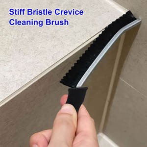 Sikat pembersih ubin keras wastafel dapur, 3 buah sikat pembersih jendela multifungsi alur debu - Product Image 6