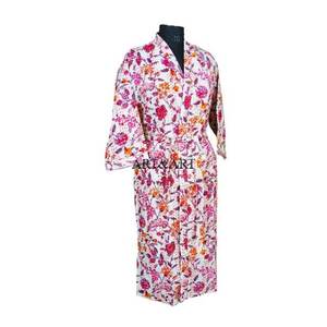 Vintage Dressing Gown Kimono HandStitch Silk Quilted Patchwork <b>Kantha</b> <b>Jacket</b> Multi Colored TieBelt Coat Winter <b>Jackets</b> for women - Product Image 6