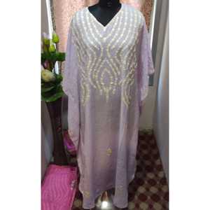 Señoras tradicional Casual rayón algodón bordado playa túnica vestido Bikini cubrir Suntan Robe para vacaciones desgaste hecho Cachemira - Product Image 1