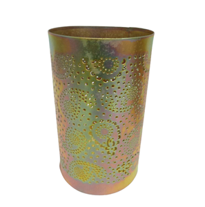 Diseño moderno hierro decorativo redondo votivo color gris para el hogar y Navidad Decoración de mesa hecha a mano a granel - Product Image 2