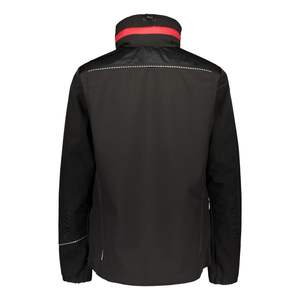 Chaqueta Softshell Asimétrica con Cierre para Hombre, Cuello Alto, Resistente al Viento, Ropa Deportiva Personalizada, Venta al por Mayor Directa de Fábrica - Product Image 2
