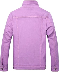 Veste en jean pour moto, col montant, style classique, veste en jean vintage pour homme, 2026 - Product Image 2