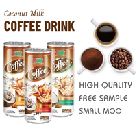 Fabricante de Bebidas OEM ODM de Marca Privada, Café Robusta y Arábica Vietnamita de 355 ml con Leche de Coco Enlatado en Diversos Sabores