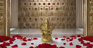 Brass Lord Ganesha ganpati Religious Metal Pooja Statue Idol Ganesh murti Home Decor for puja showpiece - Product Image 6