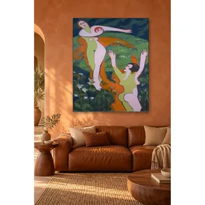 Fida Ernst Ludwig Kirchner Femmes jouant avec une balle Impression sur toile - Product Image 4