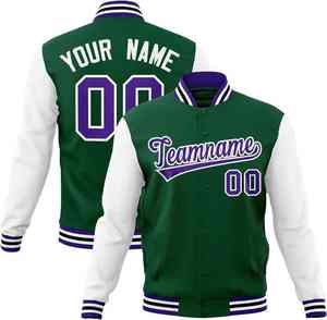 2025 alta calidad de lana personalizada mangas de cuero bombardero Letterman Varsity chaqueta hombres béisbol Varsity chaqueta hombres chaquetas y abrigo - Product Image 3