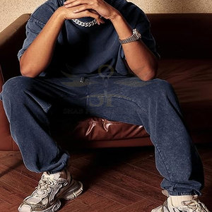 Services OEM Pantalons de survêtement délavés à l'acide de haute qualité pour hommes Pantalons de survêtement délavés à l'acide pour hommes - Product Image 5