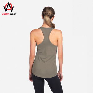 Women's XS Summer <b>Racer</b> Back <b>Tank</b> <b>Top</b> Breathable Quick Dry Jersey Vest for Fitness Workout Custom Logo for Gym Use - Product Image 5