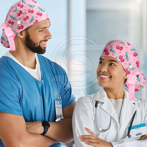 High Quality Durable Breathable Comfortable 100% Cotton Medical Hat Customized Color Logo Unisex <b>Top</b> Selling Sublimated Light - Product Image 5