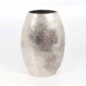 ชุดแจกันดอกไม้ชุบอลูมิเนียมสีเงินมาใหม่พร้อมกระถางดอกไม้โลหะขนาดแตกต่างกันสำหรับตกแต่งบ้าน - Product Image 4