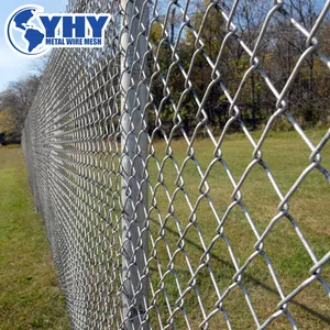 Filet de clôture temporaire galvanisé à maillons de chaîne pour le basket-ball tennis volley-ball panneaux sportifs terrain de jeu