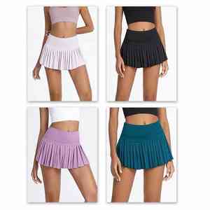 Logo personnalisé gratuit best-seller Vêtements de sport à la mode active Mini jupes de tennis plissées pour vêtements de golf pour femmes - Product Image 4