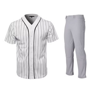 Uniforme de béisbol profesional de alta calidad al por mayor, precio cómodo, conjunto de uniforme de béisbol transpirable para hombres - Product Image 6