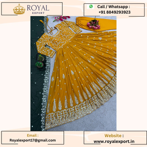 Présentation de nouveaux vêtements de fête de créateurs Look Heavy Embroidery Sequence Work Wedding Drees au tarif de gros - Product Image 2