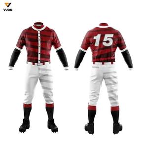 2025 nouveaux maillots de Baseball imprimés par sublimation personnalisée en gros et ensemble complet de pantalons ensembles d'uniformes de Softball et de Baseball - Product Image 3