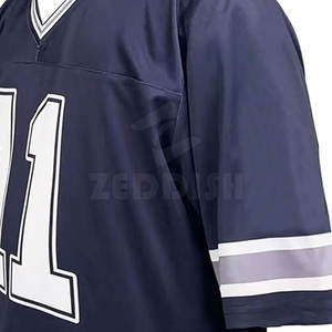 Camiseta de fútbol americano de último estilo, ropa deportiva con mangas cortas, transpirable y de talla grande, características MOQ bajo a la venta - Product Image 4