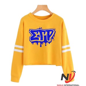Sudadera de Moda Otoñal con Bordado de la Hermandad Sigma Gamma Rho, Letras Grandes, Estilo Urbano, Manga Larga, 100% Algodón para Mujer - Product Image 6