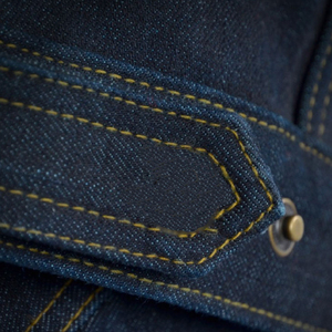 Veste de course en denim standard pour homme, coupe-vent, à capuche, avec col montant et poches, coupe ajustée, style vintage, pour moto, pour l'automne - Product Image 3