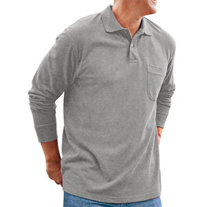 100% algodón largo, manga corta, antiarrugas, camisetas de hombre Polo Formal diseño personalizado Polo para hombre - Product Image 1