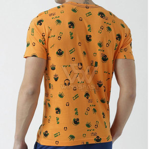 เสื้อยืดผู้ชายทรงหลวมพิมพ์ลายแบบซับลิเมชั่น ผลิตในประเทศปากีสถาน ผ้าฝ้าย 100% แห้งเร็ว ดีไซน์ตามสั่ง - Product Image 3