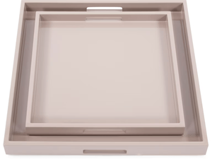Bandeja rectangular personalizada de nuevo diseño premium LACQUER TRAY de MDF con mango de lujo al por mayor 2025 - Product Image 2