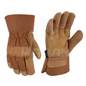 Gants de travail de sécurité en cuir de qualité supérieure de haute qualité Logo personnalisé Respirant Confortable Anti-Impact Antidérapant pour les mécaniciens - Product Image 5