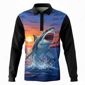 Camisetas de Pesca Personalizadas por Sublimación, Talla Grande, Unisex, de Secado Rápido, Transpirables, Antibacterianas, UPF 50+, Manga Larga, 100% Poliéster - Product Image 6