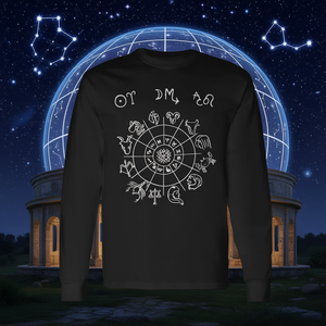 Camiseta de manga larga con diseño de signos del zodiaco: Aries, Sol, Escorpio, Luna, Leo Ascendente - Product Image 3