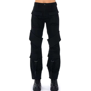 Pantalons cargo pour femmes, vêtements de rue d'hiver tendance, vente en gros, conception OEM, couleurs personnalisées, imperméables, séchage rapide, meilleur fournisseur - Product Image 4