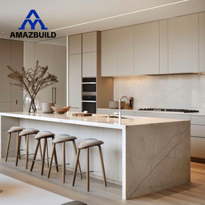 AMAZBUILD Armoires de <span class=keywords><strong>cuisine</strong></span> modulaires modernes Style européen Laque <span class=keywords><strong>Cuisine</strong></span> Designs Made In China - Product Image 3