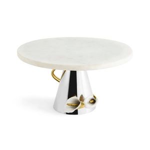 Support à gâteau en métal floral fait à la main pour une installation décorative traditionnelle lors d'élégantes fêtes de mariage et de tables à dessert d'anniversaire - Product Image 1