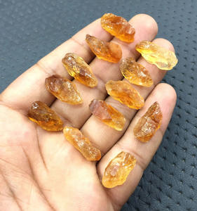 10 pièces grappe de Citrine naturelle forme inégale brute pierres précieuses en vrac 10x20-12x21mm Citrine pierre précieuse brute pour la fabrication de bijoux - Product Image 5