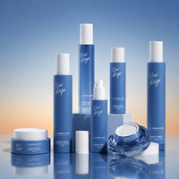 Série complète personnalisable : Kit de soins de luxe en verre – Flacon pompe à lotion jaune 30ml, 50ml, 80ml, 100ml et pot à crème 30g, 50g