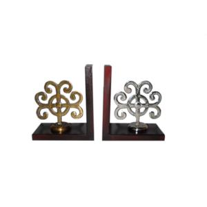 Sujetalibros de flores de aluminio plateado 2025 de nuevo diseño, centro de mesa brillante, venta al por mayor, artículo Vintage de lujo, producto superior de alta calidad - Product Image 5