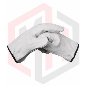 Gants de sécurité de construction anti-coupure ignifuges blancs bon marché pour les constructeurs de soudures, les mécaniciens, les conducteurs et les soudeurs - Product Image 4