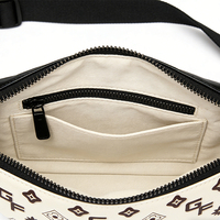 Sac banane en cuir PU pour femme avec fermeture éclair, motif personnalisé, fournisseur d'usine