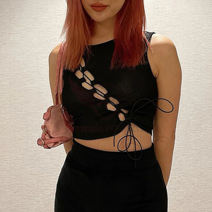 Sujetador deportivo sin costuras de alto soporte para mujer, camiseta recortada informal de talla grande de alto impacto, transpirable y elegante, venta al por mayor - Product Image 3