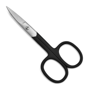 Tijeras profesionales para uñas seminegras, punta de punta, acabado satinado, Tijeras para uñas para cutículas, 4 "hechas con acero inoxidable - Product Image 5