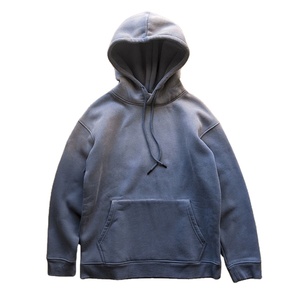 Hoodie coupe ample délavé à l'acide, couleur unie, hiver 2025, 100% coton molletonné, respirant, séchage rapide, vente en gros, haute qualité, vierge - Product Image 3