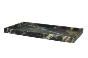 Bandeja rectangular de mármol Onyx, bandeja de tocador de mármol, bandeja de servicio de mármol de piedra - Product Image 4