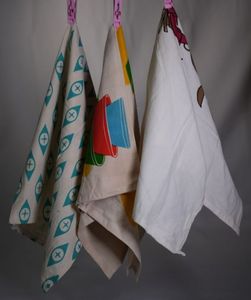 100% Organic Cotton <b>Tea</b> <b>Towels</b> Quick Dry Yellow Stripe Kitchen <b>Linen</b> Eco-Friendly Disposable Floral Custom Sublimation <b>Towel</b> - Product Image 5